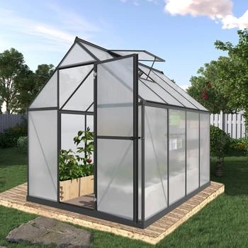 Floraworld Grow III 2 Dachfenster und Bodenrahmen 182 x 243 x 208 cm