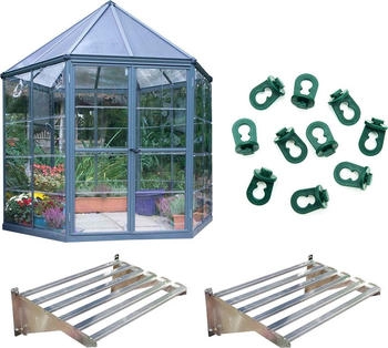 Palram Aluminium Oasis Set inkl. Zubehör Grau Ø 248 cm (PA704053S)