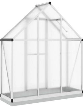furnicato Gewächshaus Fundamentrahmen Silbern 169x58x202cm Aluminimum