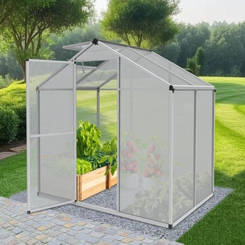 Onbest Aluminium 4mm Polycarbonat-Platten 185x195x125cm (ONBEST44409)