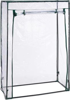 Relaxdays 3x Tomatengewächshaus mit PVC-Folie Dunkelgrün transparent (10052144_0)