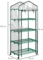 FOLIENGEW&Auml;CHSHAUS, Stahl, Transparent