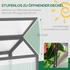 Outsunny Frühbeet Mini 90 x 52 x 49,5 cm (DE845-671GY0431)