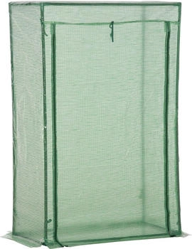 Outsunny Treibhaus mit aufrollbarer T&uuml;r 100x50x150cm gr&uuml;n (845-386V03)