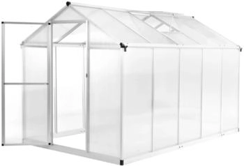furnicato Gewächshaus Aluminium 302x190x195 cm 11,19 m³