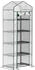 Outsunny Gewächshaus Weiß Metall Kunststoff 49x193x69 cm