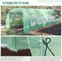 Outsunny Foliengewächshaus Polytunnel 6x3x2m Stahlrohr grün (845-612GN)