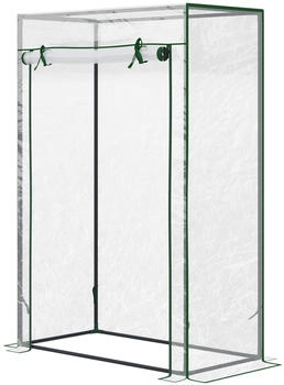 Outsunny Treibhaus T&uuml;r zum Aufrollen Stahl PVC (DE845-386V023981)