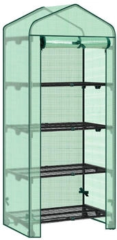 Woltu Foliengewächshaus 100x50x190cm Grün