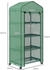 Outsunny Foliengewächshaus mit Rolle mit 4 Regale Folien Treibhaus mit Stahlrahmen für Garten Balkon 69 x 50 x 165 cm Grün Aosom (845-228V05GN)