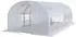 Toolport Foliengewächshaus 4x6m mit Fenster 180g/m² weiß transparent