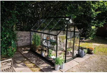 Halls Icon 6 4,9 m&sup2; Sicherheitsglas 3 mm 192,5 x 254,7 cm schwarz