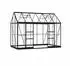 Halls Icon Planthouse Gewächshaus 7,3m² 3,79x1,92m 3mm Sicherheitsglas Grün