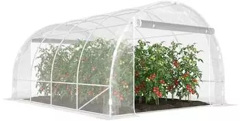 Outsunny Foliengew&auml;chshaus 297 x 395 x 199 cm Transparent 84H-443V01CR
