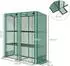 Outsunny Gewächshaus Pultdach Doppeltür 144 x 48 x 152 cm (DE84H-241V00GN0431)