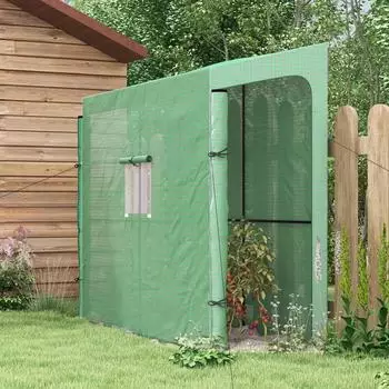 Outsunny Treibhaus mit zwei T&uuml;ren Gr&uuml;n