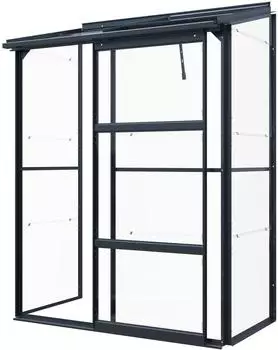 osoltus Premium Anlehngewächshaus 0,9 m² 130 x 68 x 173 cm