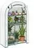 Outsunny Gewächshaus mit Runddach und Tür 100 x 45 x 160 cm Weiß
