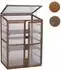 MCW Gewächshaus Q13 Holz, verstellbares Fenster, 110x76x57cm, dunkelbraun (Q13)