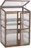 MCW Gewächshaus Q13 Holz, verstellbares Fenster, 110x76x57cm, dunkelbraun (Q13)