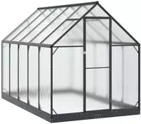 vidaXL Garten Gew&auml;chshaus 183,5 x 303,5 x 207 cm