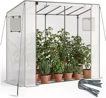TecTake Anton Foliengewächshaus transparent 200x77x170cm (406259)