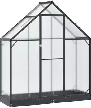 vidaXL Gewächshaus 183,5x63,5x207cm Aluminium anthrazit (42036858)