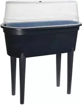 Mojawo Anzuchttisch Fr&uuml;hbeet Gew&auml;chshaus Kunststoff, Holzdesign, 77x38x84cm