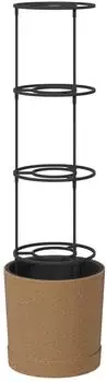 vidaXL Naturo ECO Tomatenaufzucht mit Rankgitter, WPC, Ø29x106cm