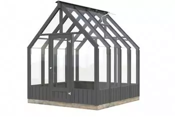 Palmako Emilia Gewächshaus 5,4m² 18mm dunkelgrau (RAL7012)