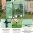 Woltu Foliengewächshaus mit Tür und 2 Fenstern, 170x68x200cm, grün (W0UETT0809)
