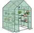 Woltu Foliengewächshaus 143x143x195cm PE 130g/m² grün