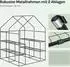 Woltu Foliengewächshaus 143x143x195cm PE 130g/m² grün