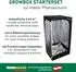 Windhager Growbox Starterset 2.0 Growzelt 80x80x160cm, schwarz