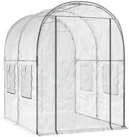 vidaXL Gew&auml;chshaus mit Rahmen 160 x 200 x 192,5 cm PVC Transparent