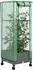vidaXL Gartenplanter mit Gewächshausabdeckung und Rädern, hellgrau, PP (3422927)