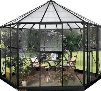 Vitavia Hera 9000 mit Fundament (3/6mm ESG/HKP, Alu grün)