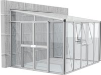 Vitavia Anlehngew&auml;chshaus "Helena 8600" Alu-Profile, 3 mm Sicherheitsglas,...