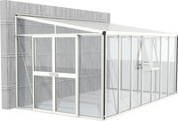 Vitavia Anlehngew&auml;chshaus "Helena 11900" Alu-Profile, 3 mm Sicherheitsglas, Dach 10