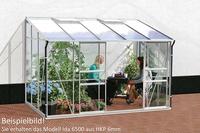 Vitavia - Anlehn-gew&auml;chshaus 'ida 6500', Aluminium Eloxiert, 6,5 M2, 6 Mm Hkp