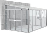 Vitavia Anlehngew&auml;chshaus "Helena 10200" Alu-Profile, 3 mm Sicherheitsglas, Dach 10