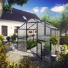 KGT Tulpe III Gewächshaus 7,5m² (16mm HKP, Alu anthrazit)