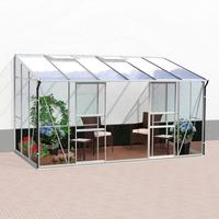 Vitavia Anlehn-gew&auml;chshaus "ida 7800", Aluminium Eloxiert, 7,8 M2, 6 Mm Hkp