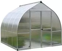 Palram - Canopia Aluminiumgew&auml;chshaus Bella 88 Silber 240x239x219 Cm