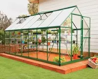 Palram - Canopia PA701791, Palram - Canopia Aluminium Gew&auml;chshaus Hybrid 614 | Gr&uuml;n