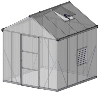Palram Glory 4 x 4 (244 x 243 cm) – Doppelstegplatten schaffen ausgeglichene Wachstumsbedingungen