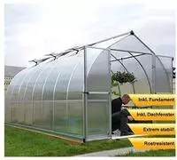 Palram - Canopia PA703731, Palram - Canopia Aluminium Gew&auml;chshaus Bella 816 | Silber