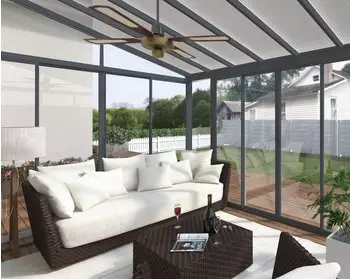 Palram San Remo 430 x 298 cm anthrazit – Robustes Material und hochwertige Verarbeitung