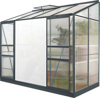 Vitavia - Anlehn-gew&auml;chshaus 'ida 3300', Schwarz, 3,3 M2, 4 Mm Hkp