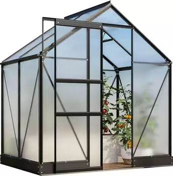 VITAVIA Apollo 2500 Alu anthrazit HKP 6 mm 2,5 m2 inkl. Fundament